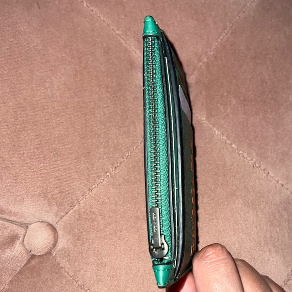 Coach Zip Card Case With Diary Embroidery - Picture 9 of 9